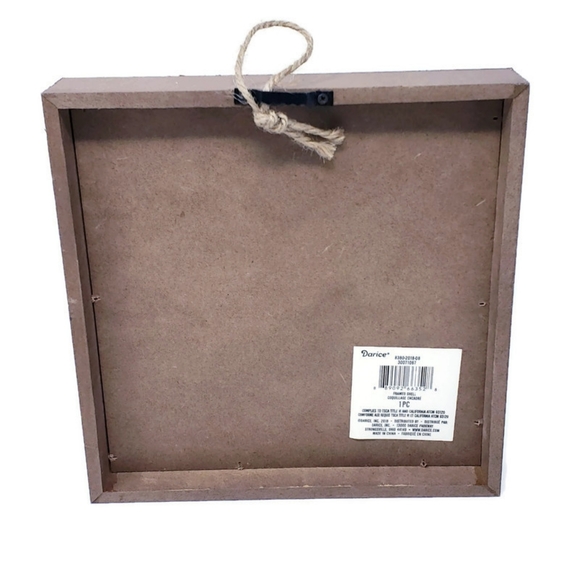 New Framed Tabletop Sea Shell Shadow Box Decor - Picture 3 of 5